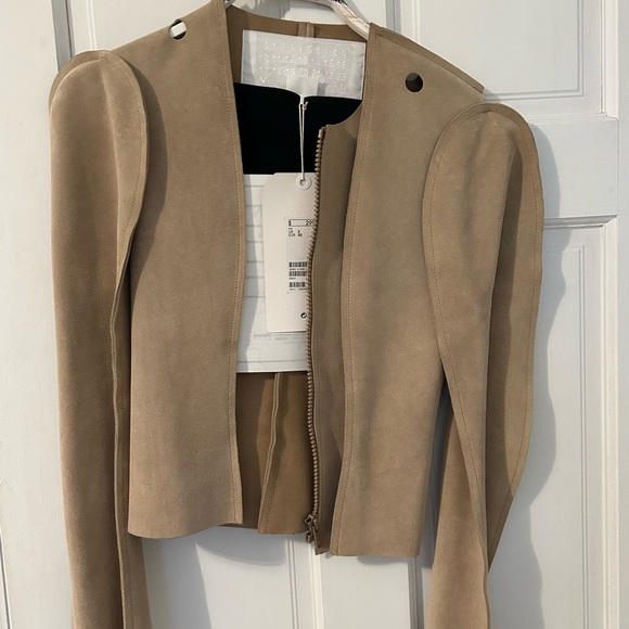 Maison Martin Margiela Beige Pattern Cut Jacket - Picture 13 of 13